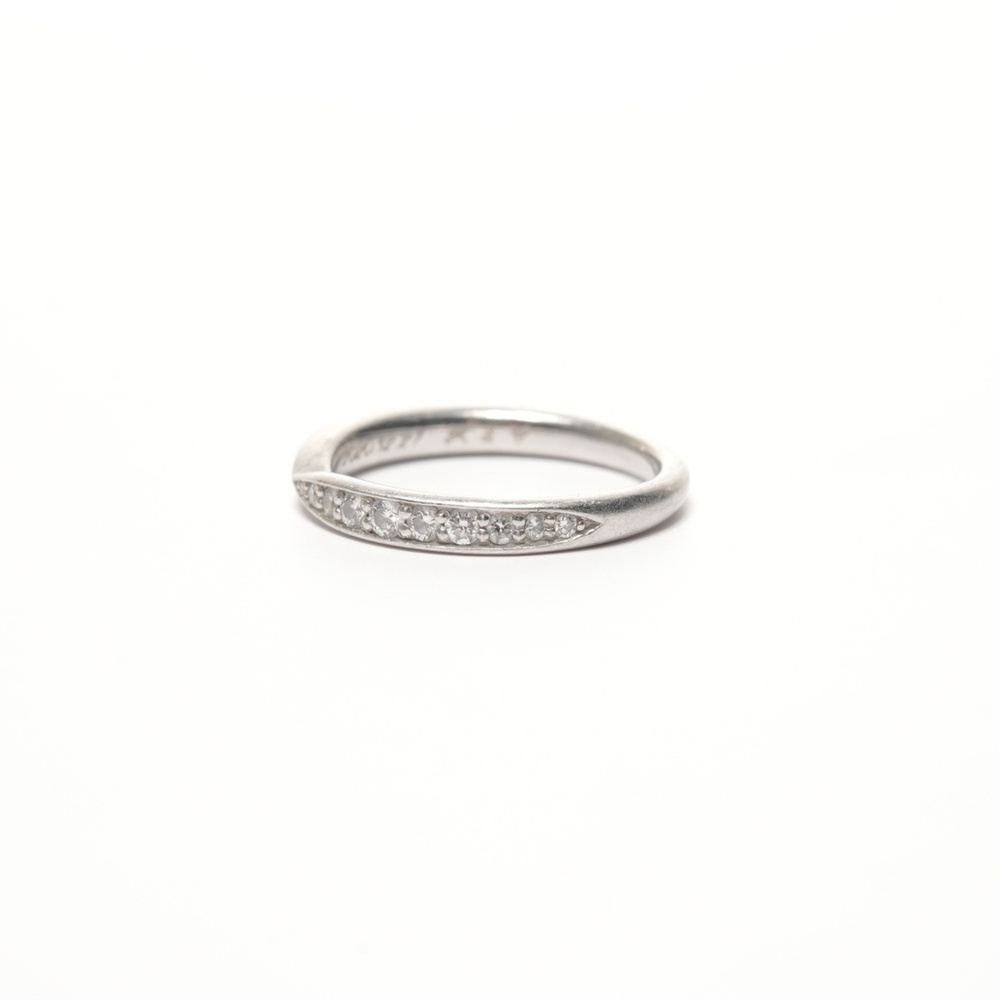 TIFFANY Silver Diamond Ring - Picture 2 of 7
